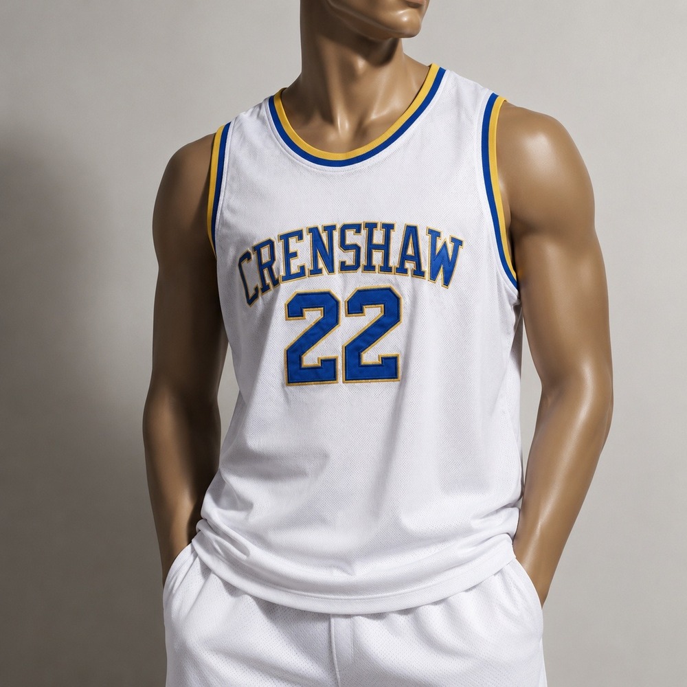 Love & Basketball Crenshaw High McCall 22 Basketball Jersey Mens XXL Cropped